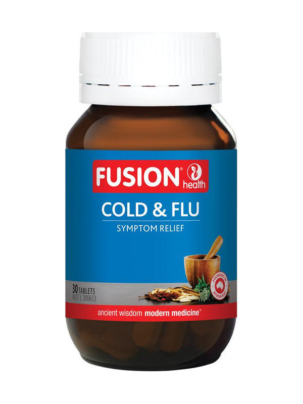 Fusion Cold & Flu Tablets Supplement Global Therapeutics Pty Ltd 30 tabs 