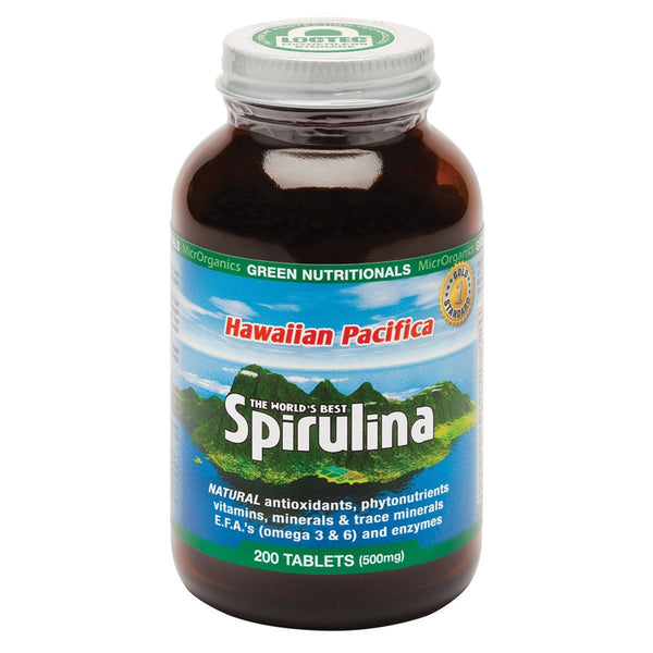 MicrOrganics Spirulina Capsules- Hawaiian Pacifica Supplement Oborne Health Supplies 