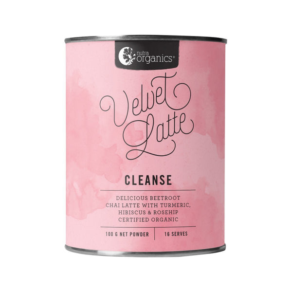 NutraOrganics Velvet Latte- Cleanse 100g Herbal Teas Oborne Health Supplies 