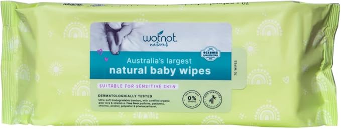 Wotnot Natural Baby Wipes 70pk