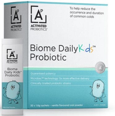 Activated Probiotics Biome Daily Kids 30 sachets Supplement Oborne Health Supplies/CH2 
