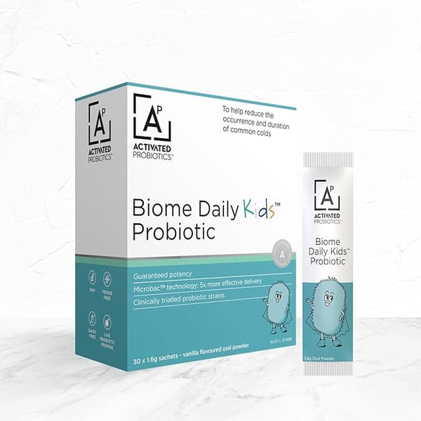 Activated Probiotics Biome Daily Kids 30 sachets Supplement Oborne Health Supplies/CH2 