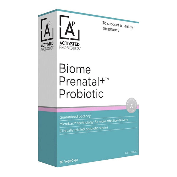 Activated Probiotics Biome Prenatal+ Probiotic 30vc Supplement Oborne Health Supplies/CH2 