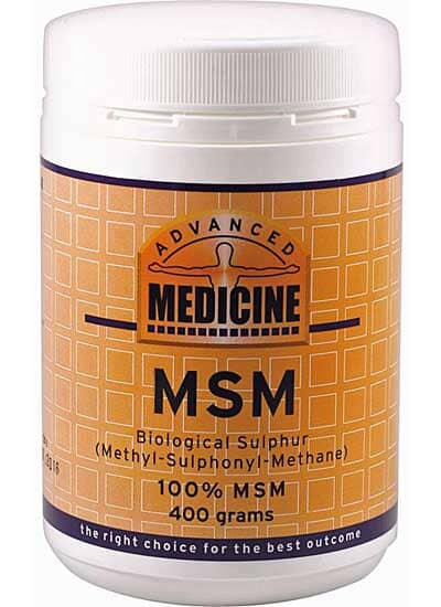 Advanced Medicine MSM 400g Supplement Oborne Health Supplies/CH2 