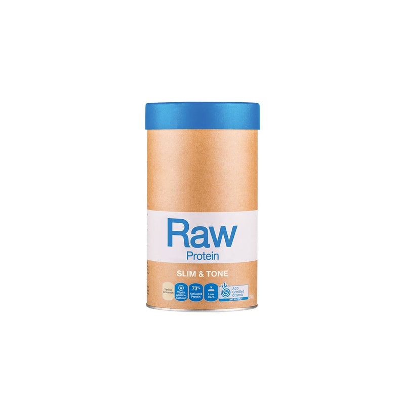 Amazonia Raw Protein Organic Slim & Tone Vanilla & Cinnamon Supplement Oborne Health Supplies/CH2 