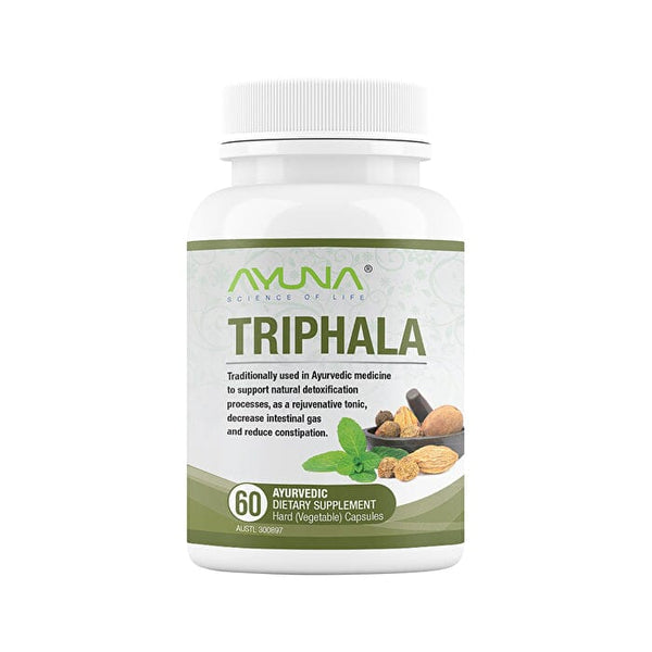 Ayuna Triphala 60 capsules Supplement Oborne Health Supplies/CH2 