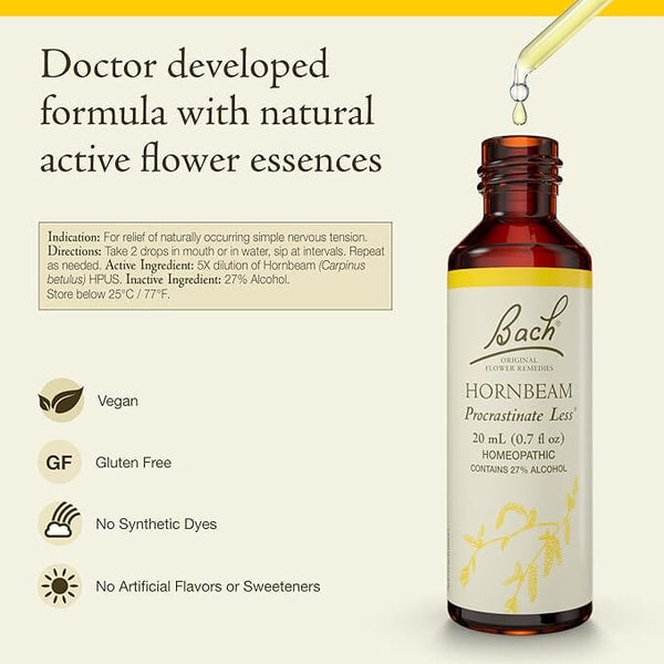 Bach Flower Remedies Hornbeam Supplement Oborne Health Supplies/CH2 