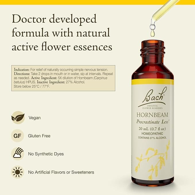 Bach Flower Remedies Hornbeam Supplement Oborne Health Supplies/CH2 