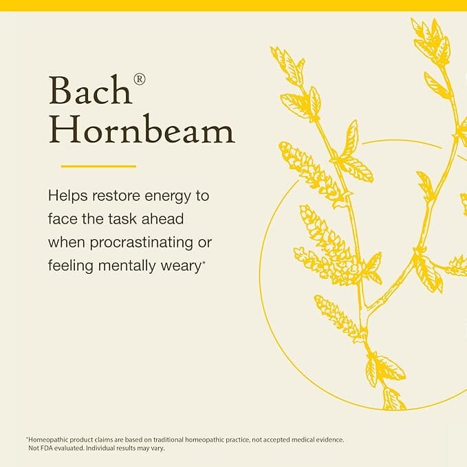 Bach Flower Remedies Hornbeam Supplement Oborne Health Supplies/CH2 