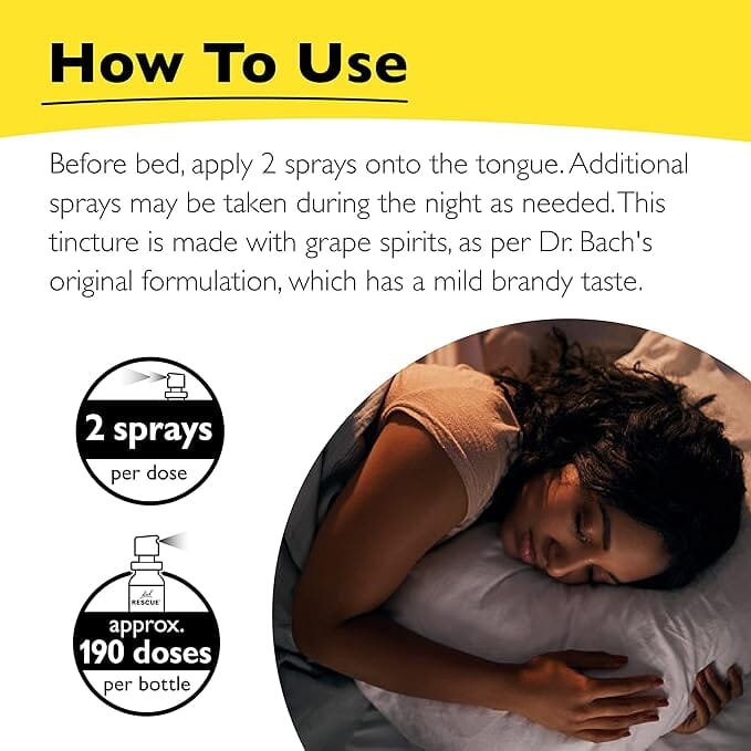 Bach Flower Remedies Rescue Sleep Spray 20ml Supplement Oborne Health Supplies/CH2 