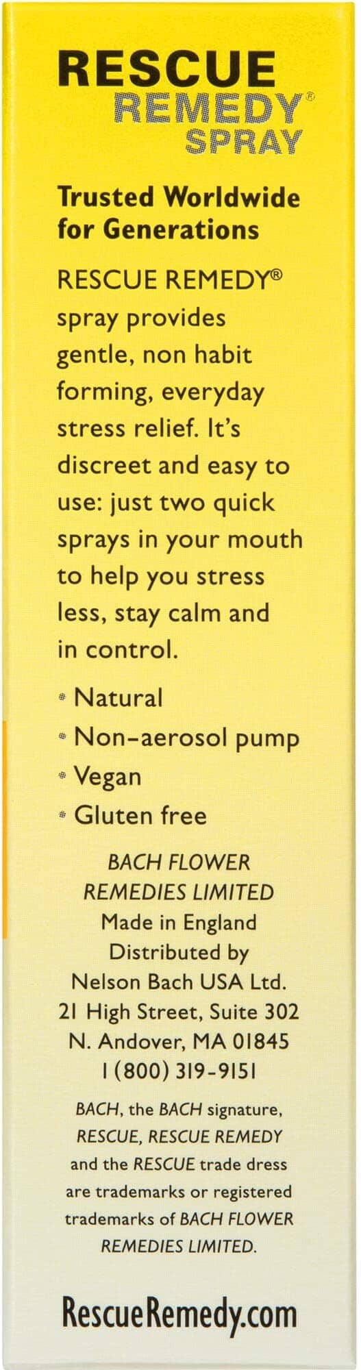 Bach Rescue Remedy Spray Supplement Oborne Health Supplies/CH2 