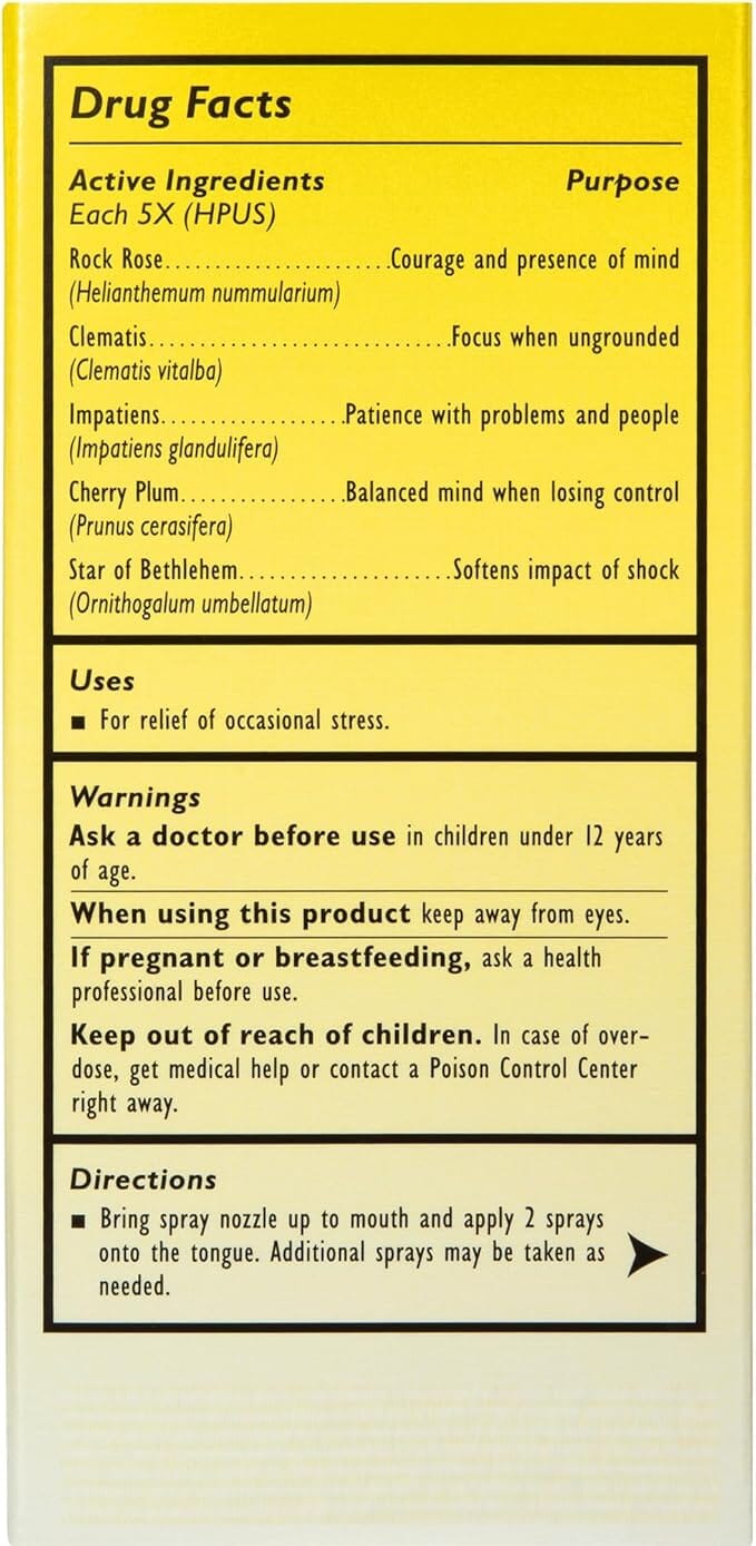Bach Rescue Remedy Spray Supplement Oborne Health Supplies/CH2 