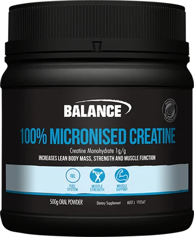 Balance Micronised Creatine Supplement Oborne Health Supplies 