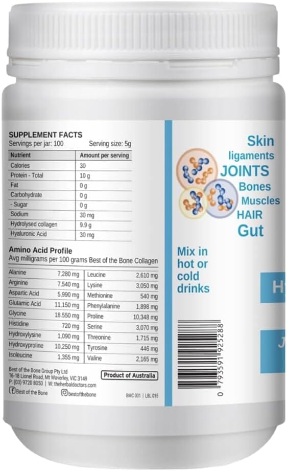 Best of the Bone Multi-Collagen Protein 500g Supplement Oborne Health Supplies/CH2 