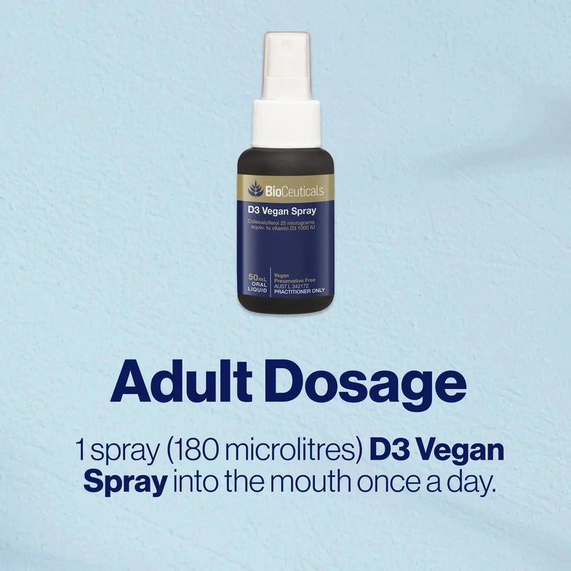 Bioceuticals D3 Vegan Spray Supplement Bioceuticals Pty Ltd 