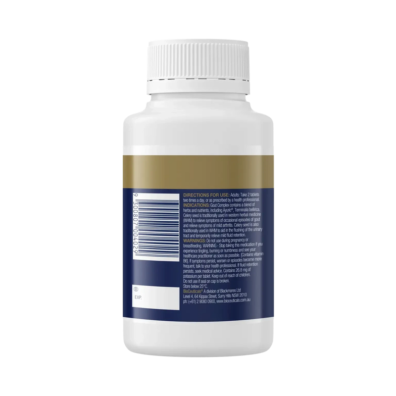 Bioceuticals Gout Complex 90 tabs Supplement Bioceuticals Pty Ltd 