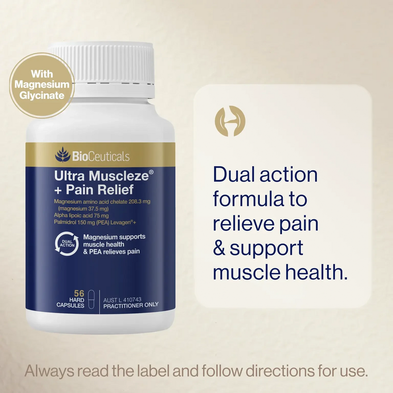 Bioceuticals Ultra Muscleze + Pain Relief 56c Supplement Bioceuticals Pty Ltd 