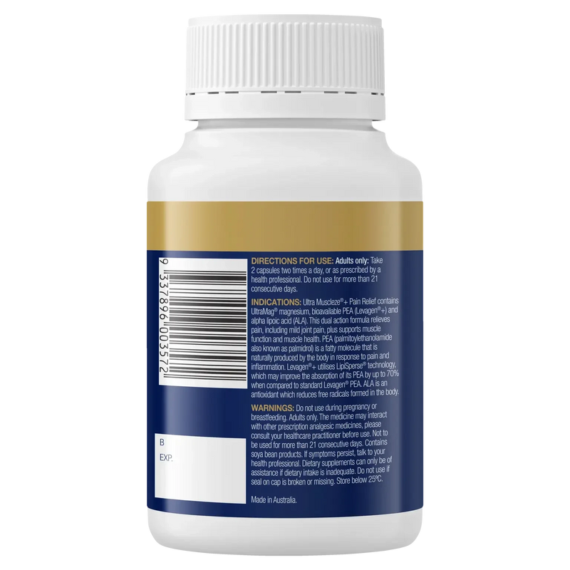 Bioceuticals Ultra Muscleze + Pain Relief 56c Supplement Bioceuticals Pty Ltd 