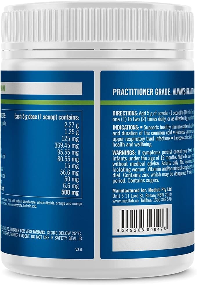 Bioglan Medlab Manuka-C Orange Mango 105g Supplement Oborne Health Supplies/CH2 