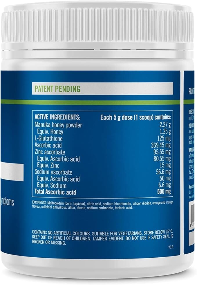 Bioglan Medlab Manuka-C Orange Mango 105g Supplement Oborne Health Supplies/CH2 
