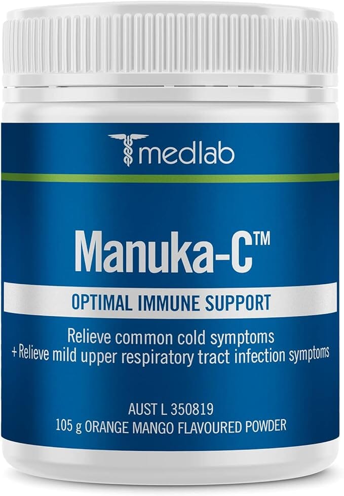 Bioglan Medlab Manuka-C Orange Mango 105g Supplement Oborne Health Supplies/CH2 