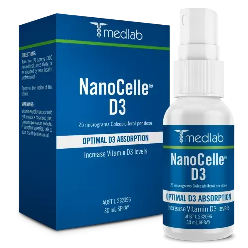 Bioglan Medlab NanoCelle D3 Spray Supplement Oborne Health Supplies/CH2 