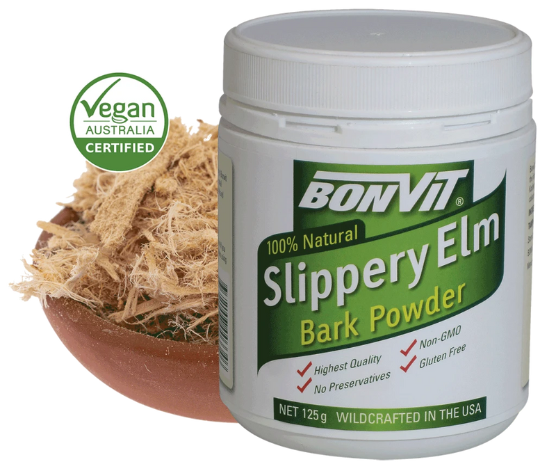 Bonvit 100% Natural Slippery Elm Bark Powder 125g Supplement Oborne Health Supplies/CH2 