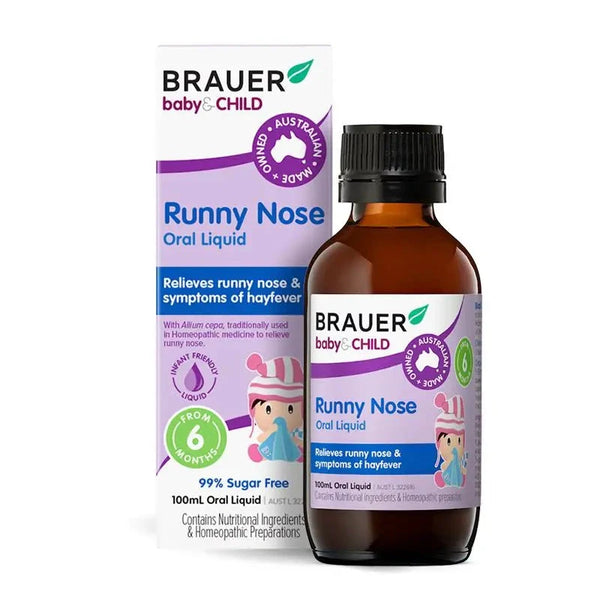 Brauer Baby & Child Runny Nose Oral Liquid 100ml Supplement Oborne Health Supplies/CH2 