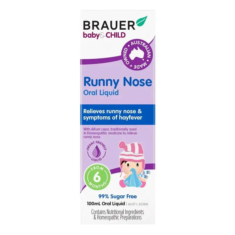 Brauer Baby & Child Runny Nose Oral Liquid 100ml Supplement Oborne Health Supplies/CH2 