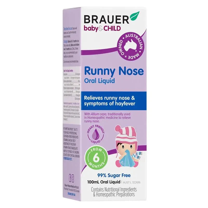 Brauer Baby & Child Runny Nose Oral Liquid 100ml Supplement Oborne Health Supplies/CH2 