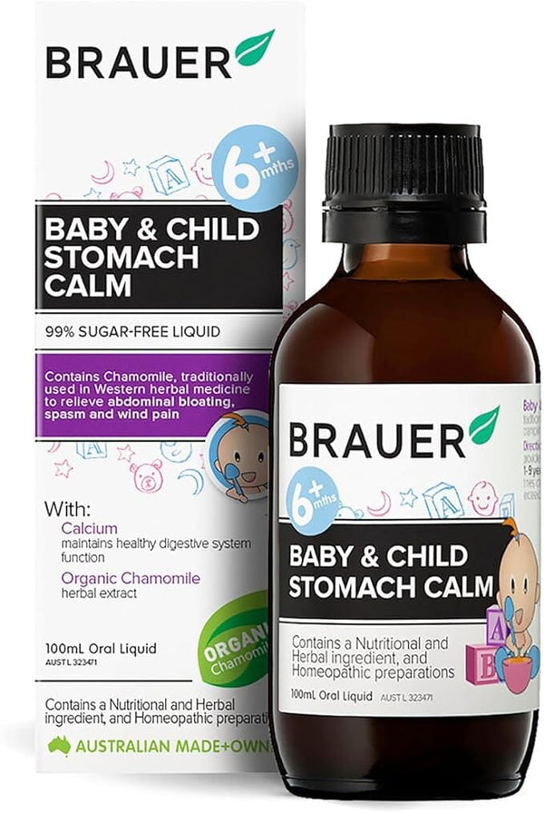Brauer Baby & Child Stomach Calm 100ml Supplement Oborne Health Supplies/CH2 