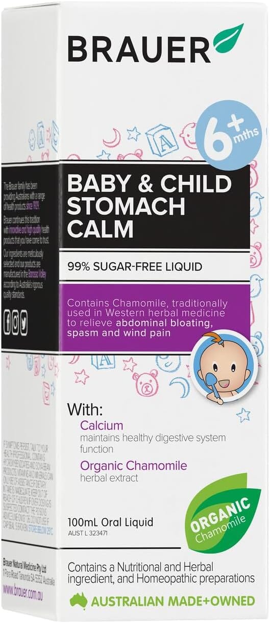 Brauer Baby & Child Stomach Calm 100ml Supplement Oborne Health Supplies/CH2 