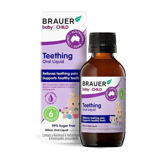 Brauer Baby & Child Teething Oral Liquid 100ml Supplement Oborne Health Supplies/CH2 