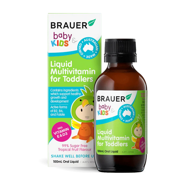 Brauer Baby & Kids Liquid Multivitamin for Toddlers Oral Liquid Supplement Oborne Health Supplies/CH2 