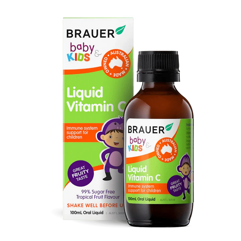 Brauer Baby & Kids Liquid Vitamin C Oral Liquid 100ml Supplement Oborne Health Supplies/CH2 