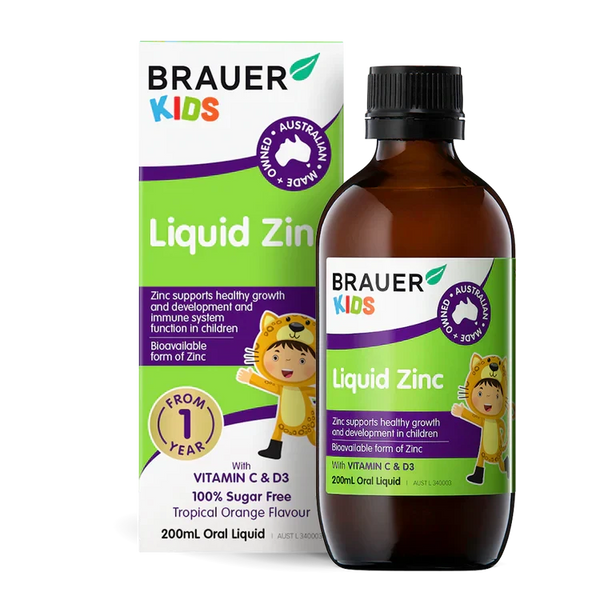 Brauer Baby & Kids Liquid Zinc Oral Liquid Supplement Oborne Health Supplies/CH2 
