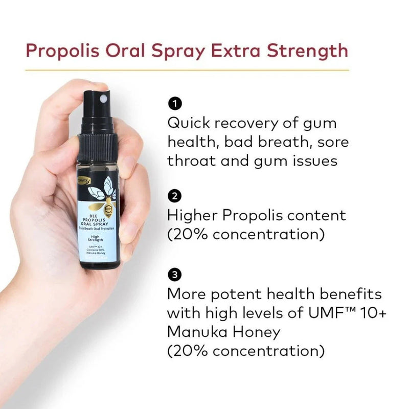 Comvita Propolis Throat Spray X-Strength Supplement Unique Health Products 