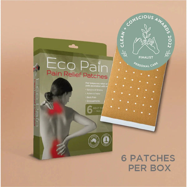 Eco Pain - Heat Pain Relief Patches (6 Patches) Health & Beauty Nathan Small Enterprises (NSE) 
