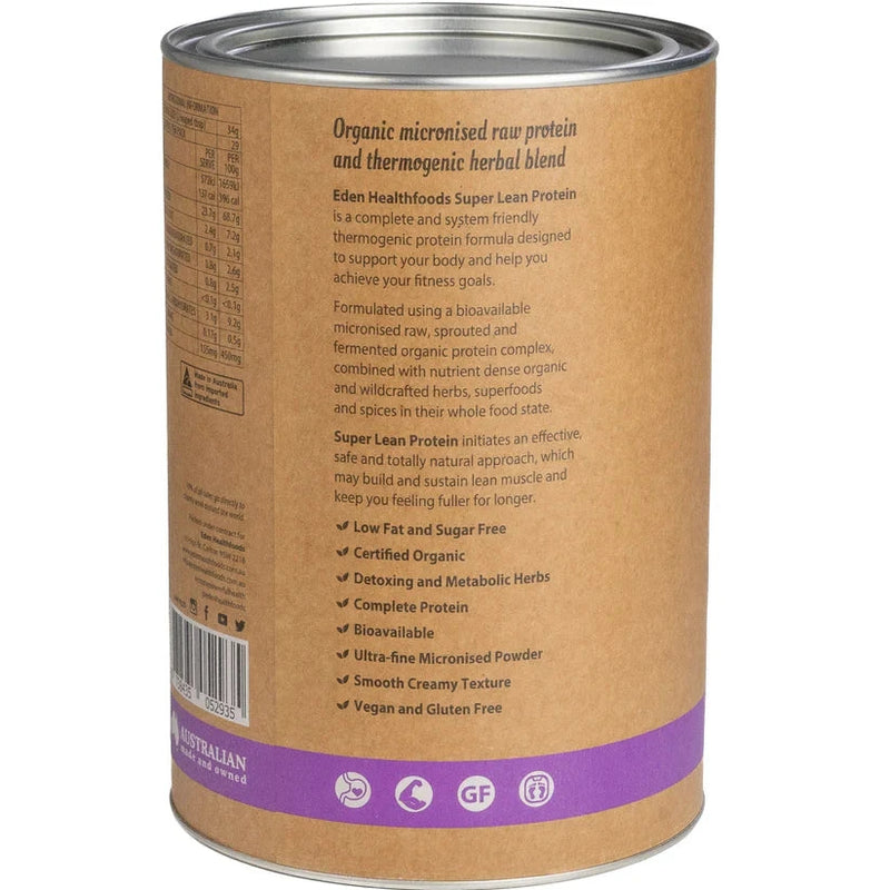 Eden Health Super Lean Protein Cinnamon and Vanilla Supplement Unique Health Products 