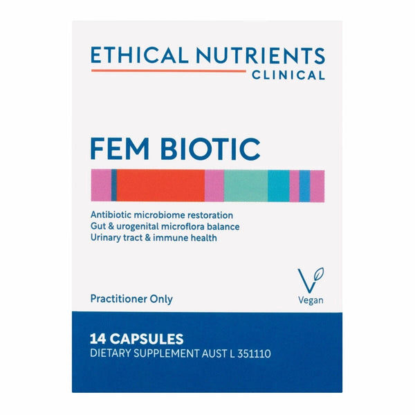 Ethical Nutrients Clinical Fem Biotic 14 capsules Supplement Metagenics (Aust) Pty Ltd 