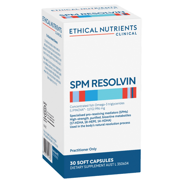 Ethical Nutrients Clinical SPM Resolvin 30 capsules Supplement Metagenics (Aust) Pty Ltd 