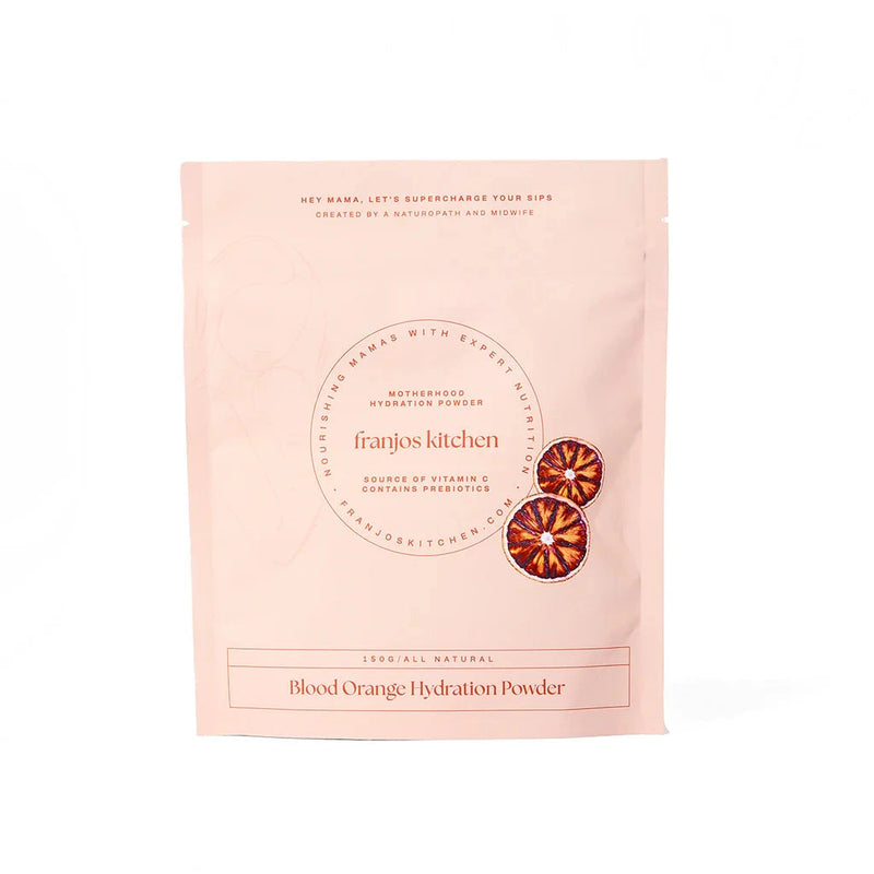 Franjos Kitchen Motherhood Hydration Powder - Blood Orange and Coconut water 150g Supplement Oborne Health Supplies/CH2 