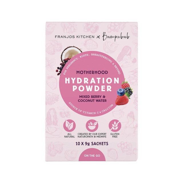 Franjos Kitchen Motherhood Hydration Powder Sachet 9g x 10 pack Supplement Oborne Health Supplies/CH2 