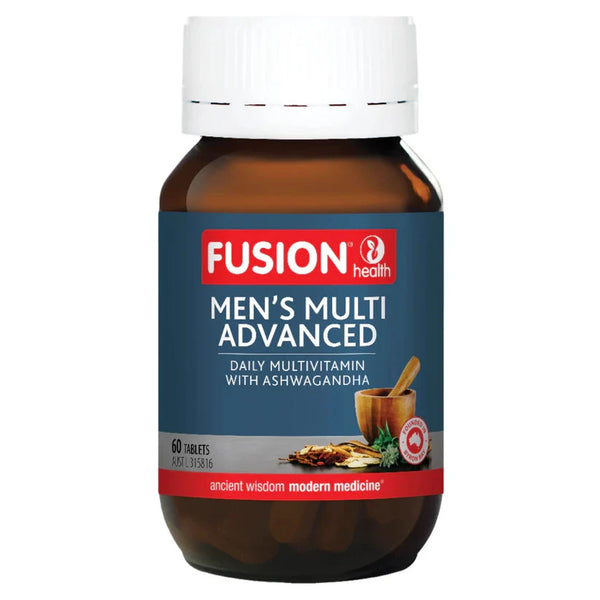 Fusion Health Mens Multi Advanced 60T Supplement Oborne Health Supplies/CH2 