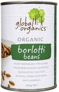 Global Organics Borlotti Beans Grocery Kadac Pty Ltd 