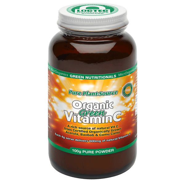 Green Nutritionals Organic Green Vitamin C 100g Powder Supplement Oborne Health Supplies/CH2 