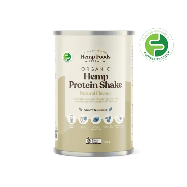 Hemp Foods Australia Hemp Protein Shake 420g Supplement Unique Health Products 