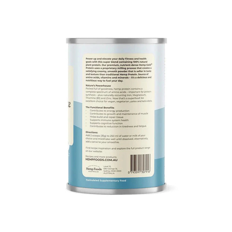 Hemp Foods Australia Hemp Protein Shake 420g Supplement Unique Health Products 