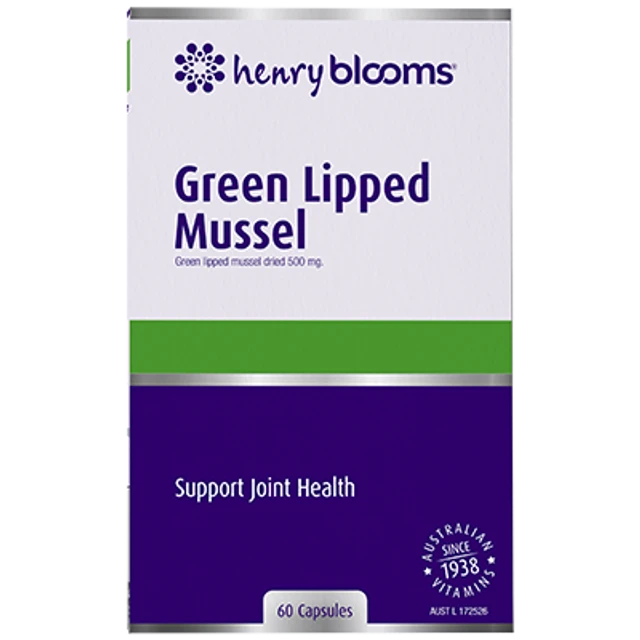 Henry Blooms Green Lipped Mussel Supplement Oborne Health Supplies 