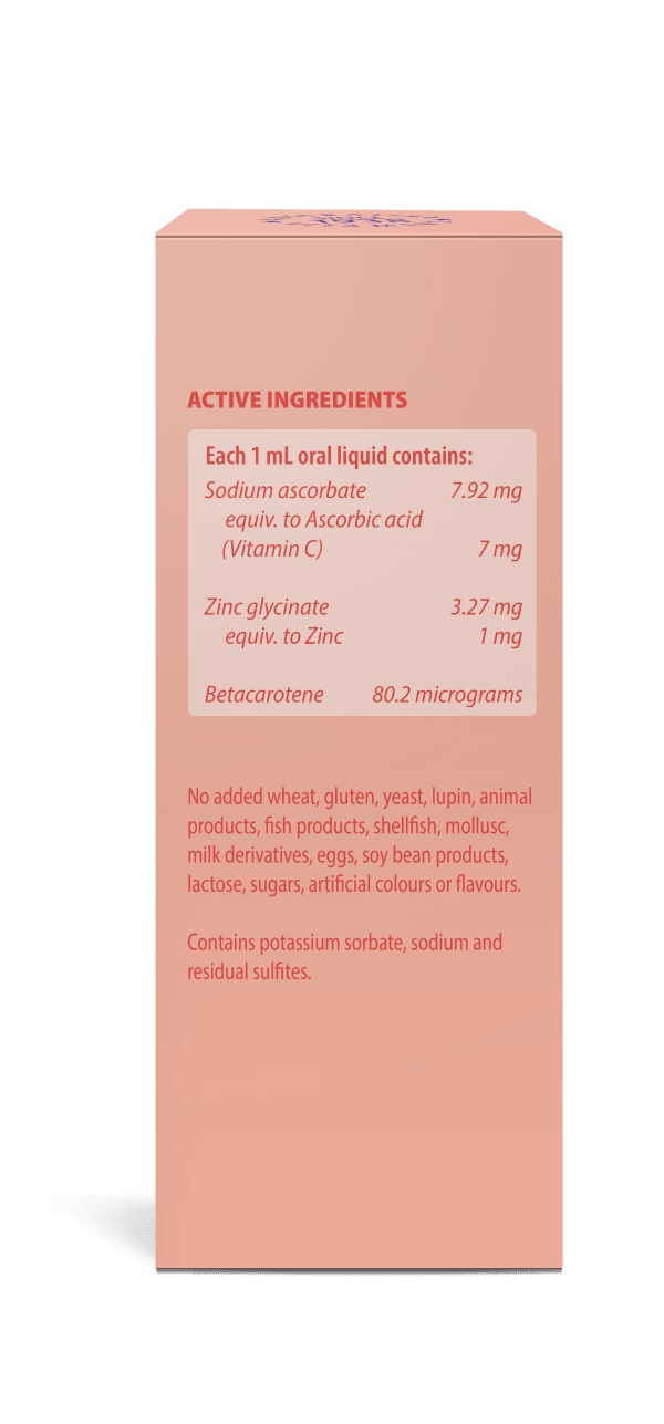 Henry Blooms Kids Liquid Zinc with Vitamin C Orange 100ml Supplement Oborne Health Supplies/CH2 